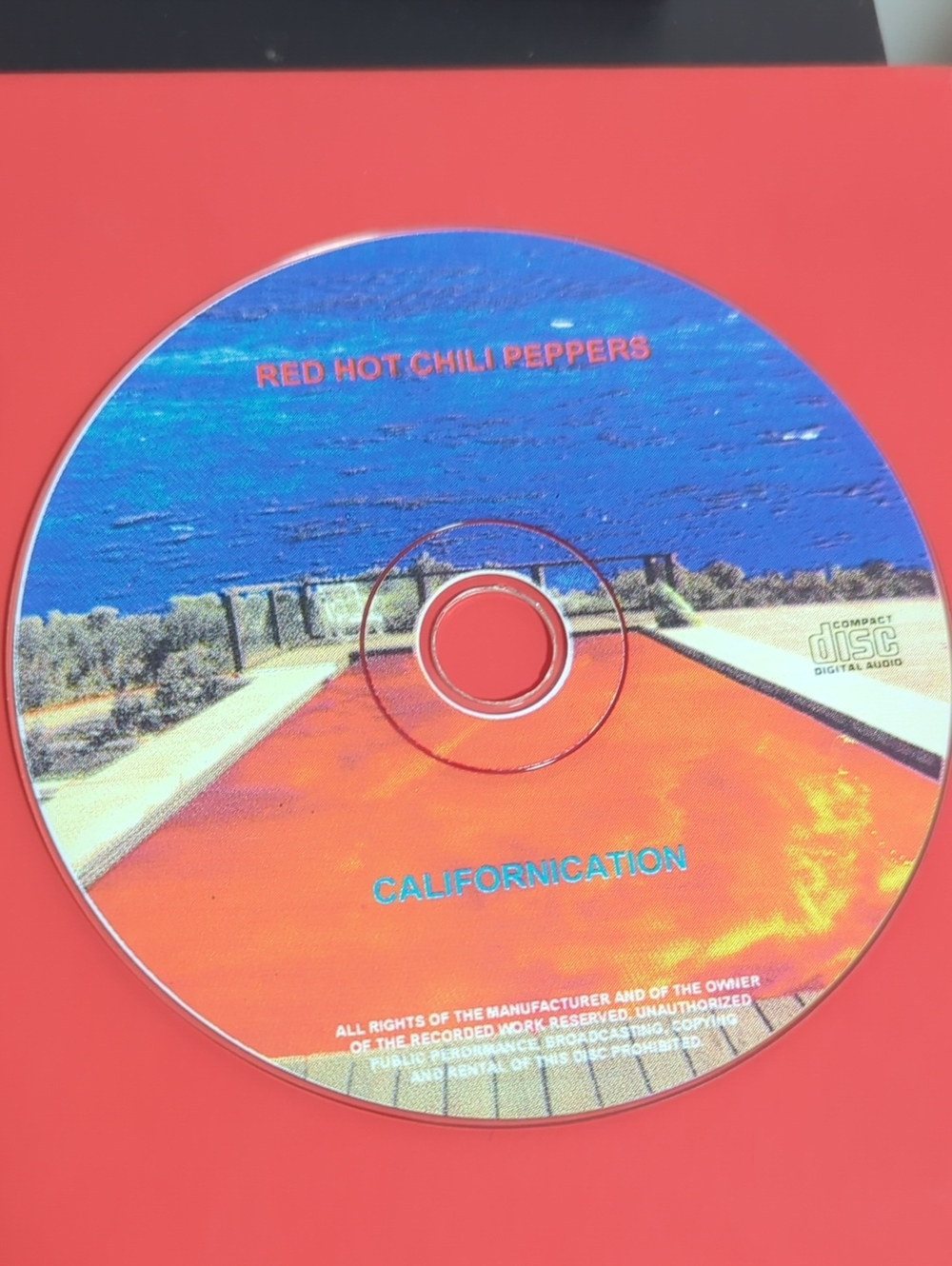 Y2K Red Hot Chili Peppers - Californication Album CD Disc (1999)
